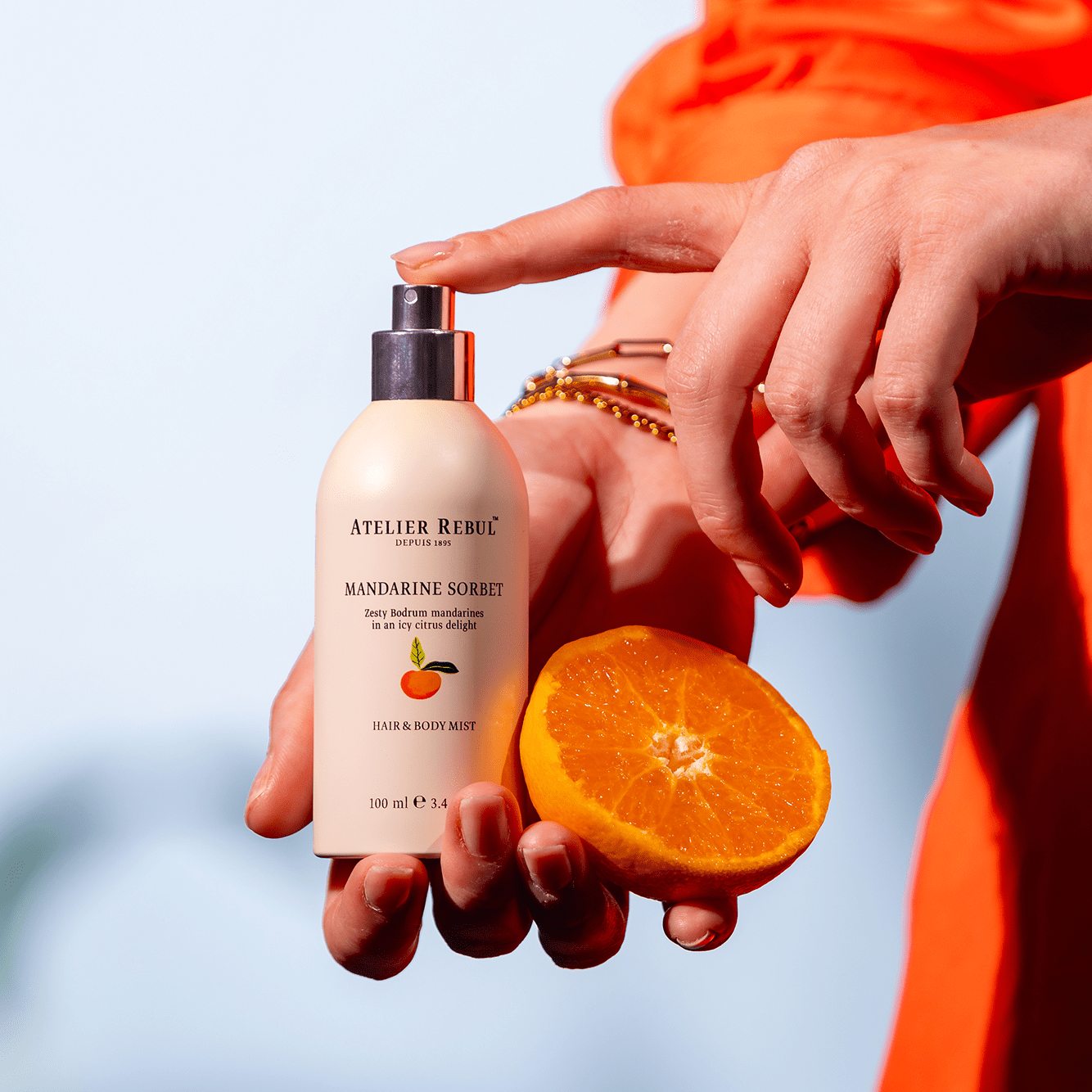 Mandarine Sorbet Hair & Body Mist 100ml - Atelier Rebul