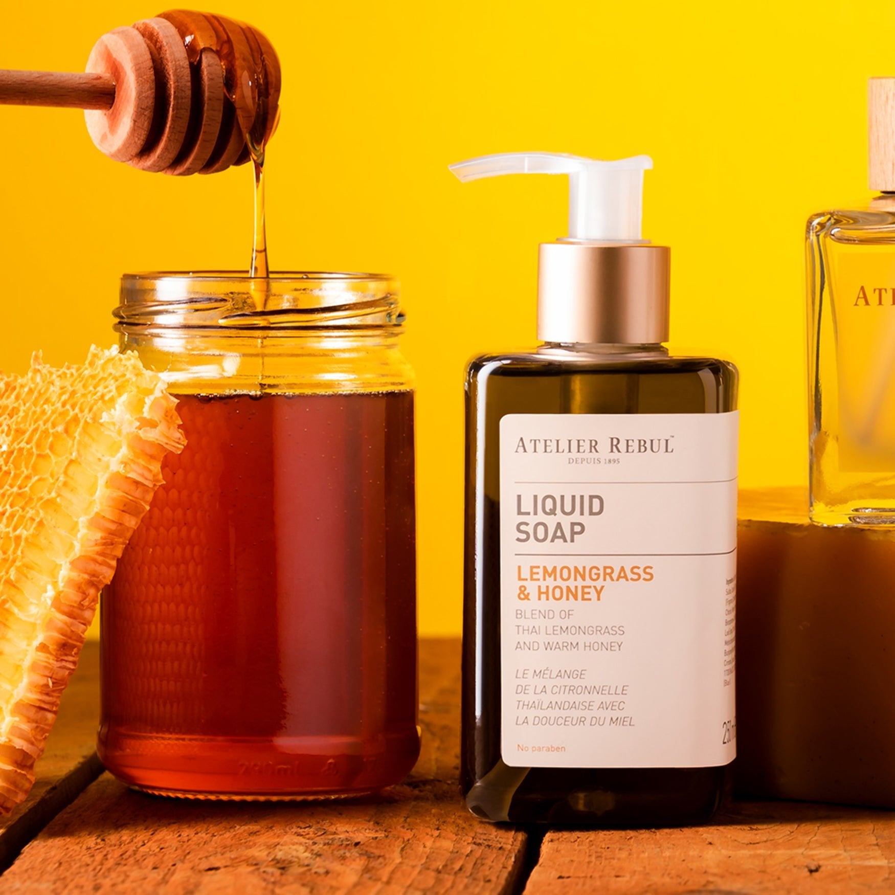 Citroengras & Honing Handzeep 250ml - Atelier Rebul