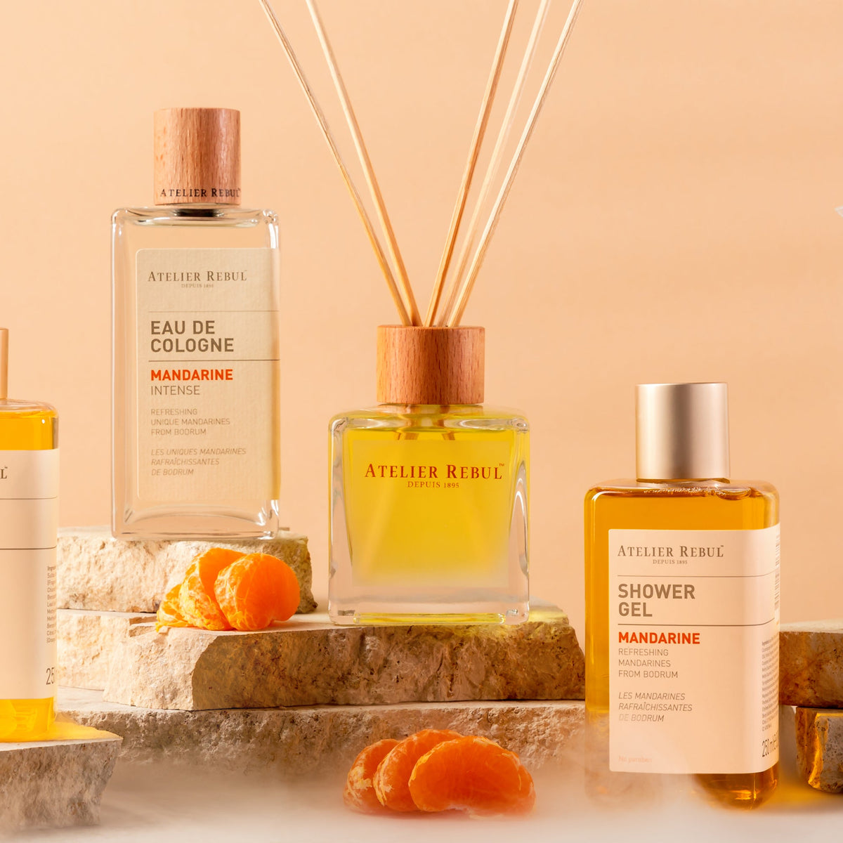Mandarijn Geurstokjes 120ml - Atelier Rebul
