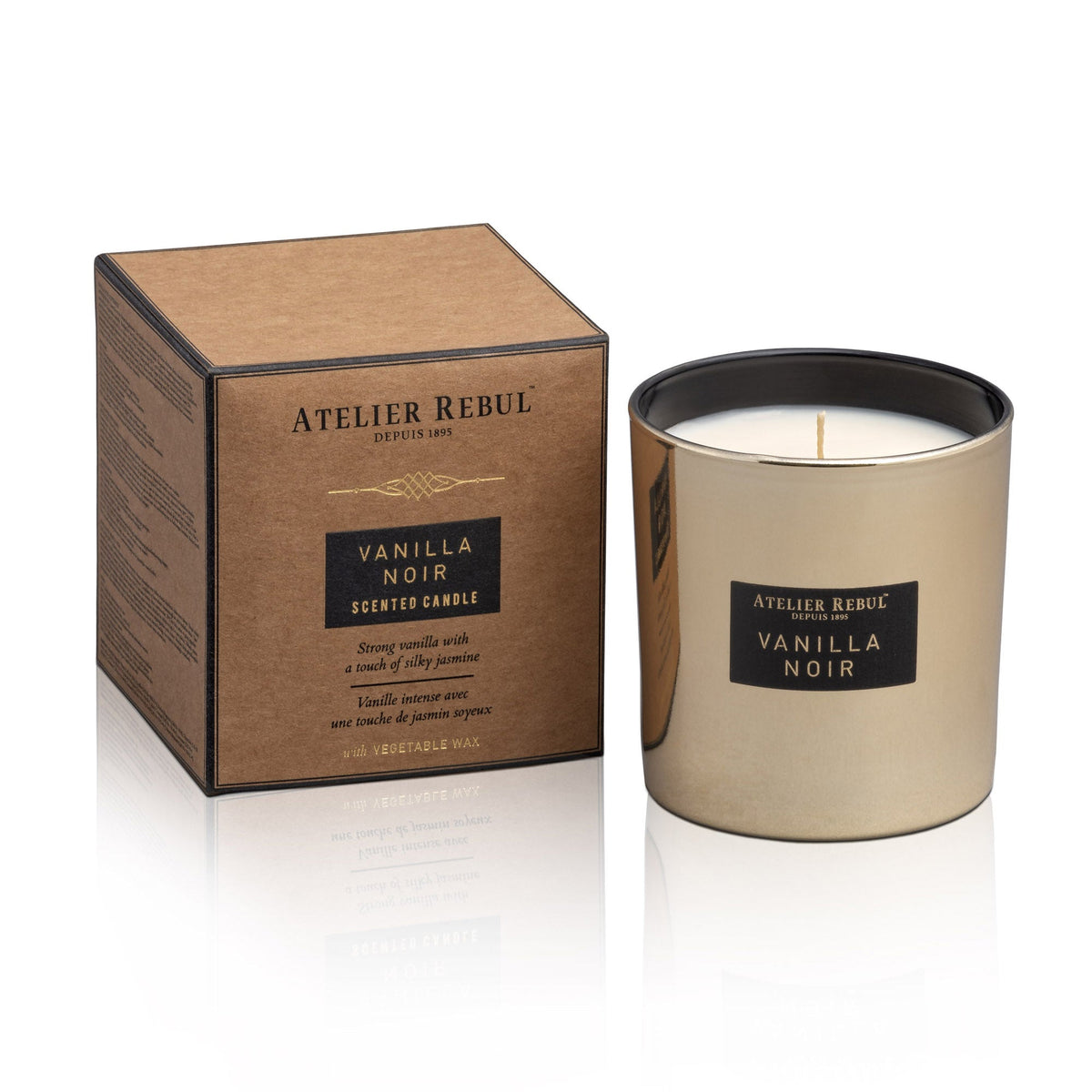 Vanilla Noir Geurkaars 210g - Atelier Rebul