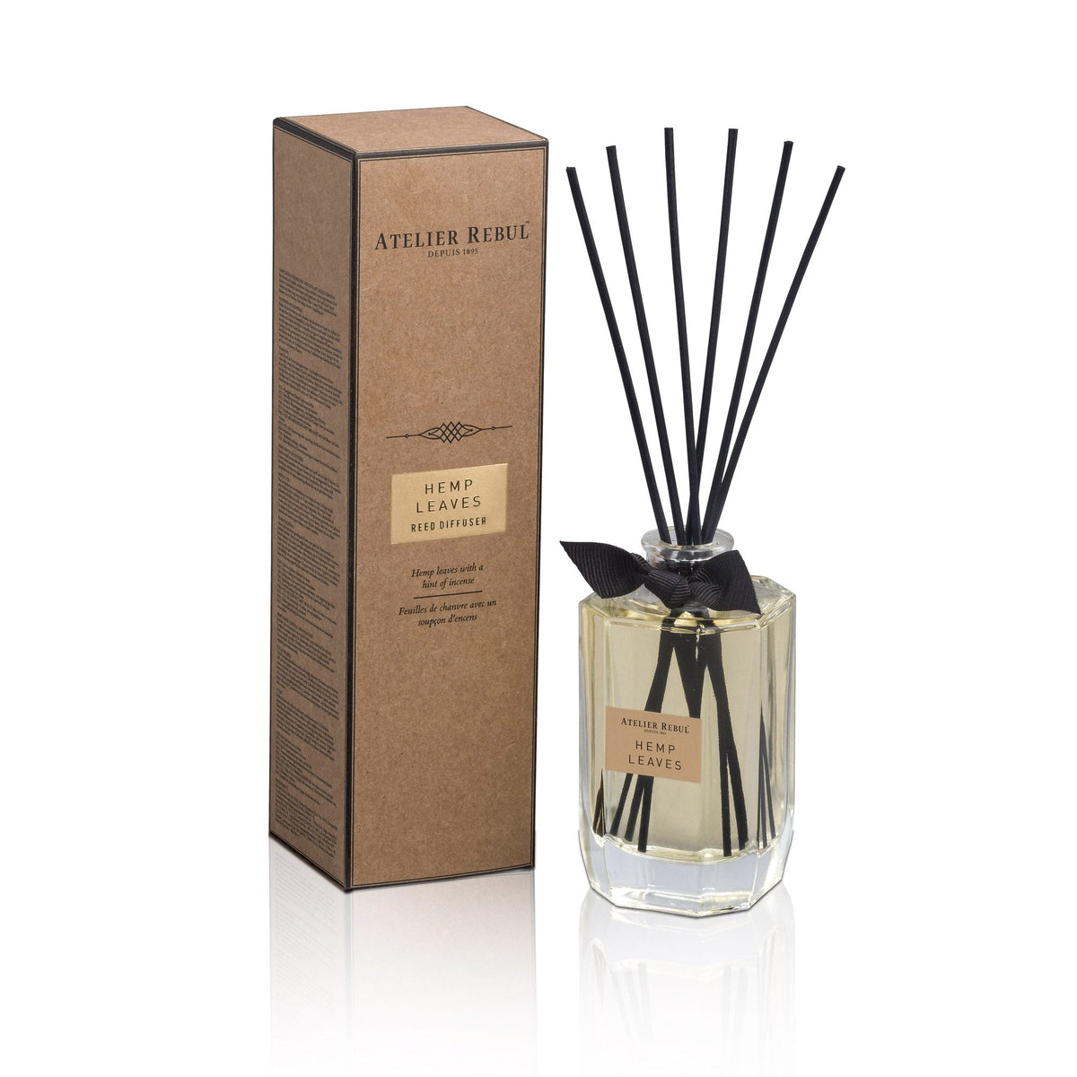 Hemp Leaves Geurstokjes 200ml - Atelier Rebul